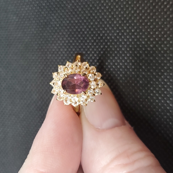 Vintage rhinestone ring - Picture 3 of 5